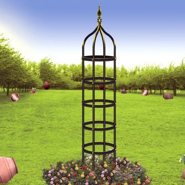 Iron garden trellis obelisk H 009 Wrought Iron Concept
