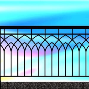 Iron railing C -026