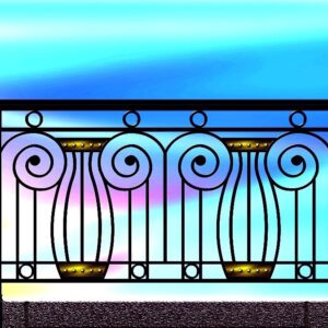 Iron railing C -032