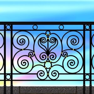 Iron railing C -033