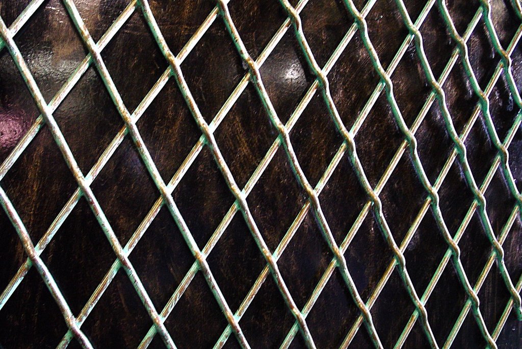 Traditional lattice guard, close-up
