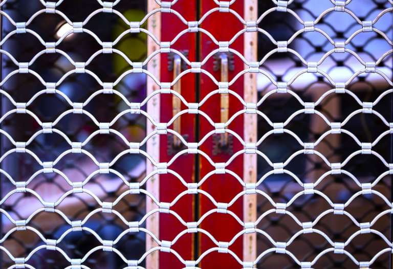 Rolling shutter grille installation