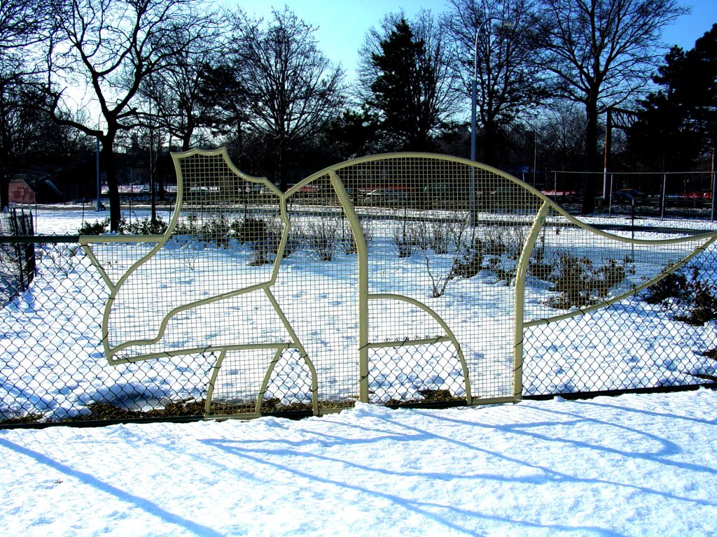 A second dinosaur outline along the same run
