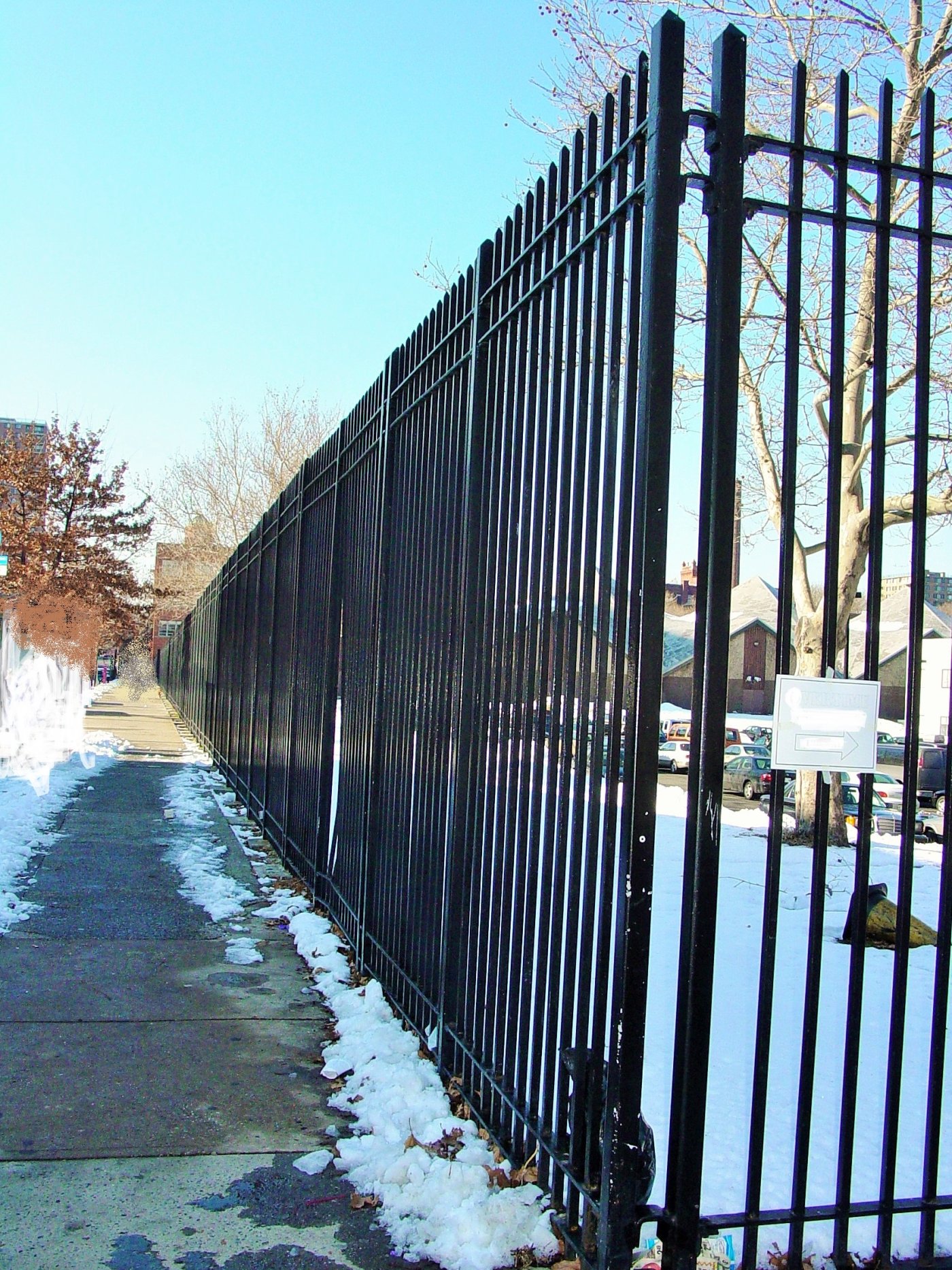 Iron picket fence FN 001