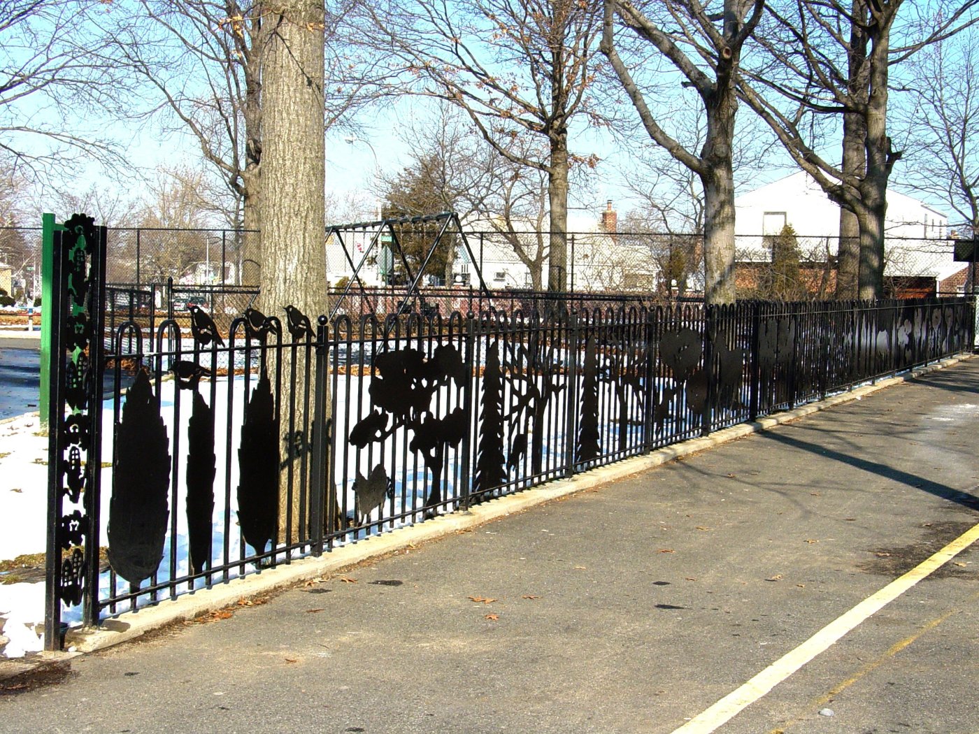 Iron picket fence FN 019