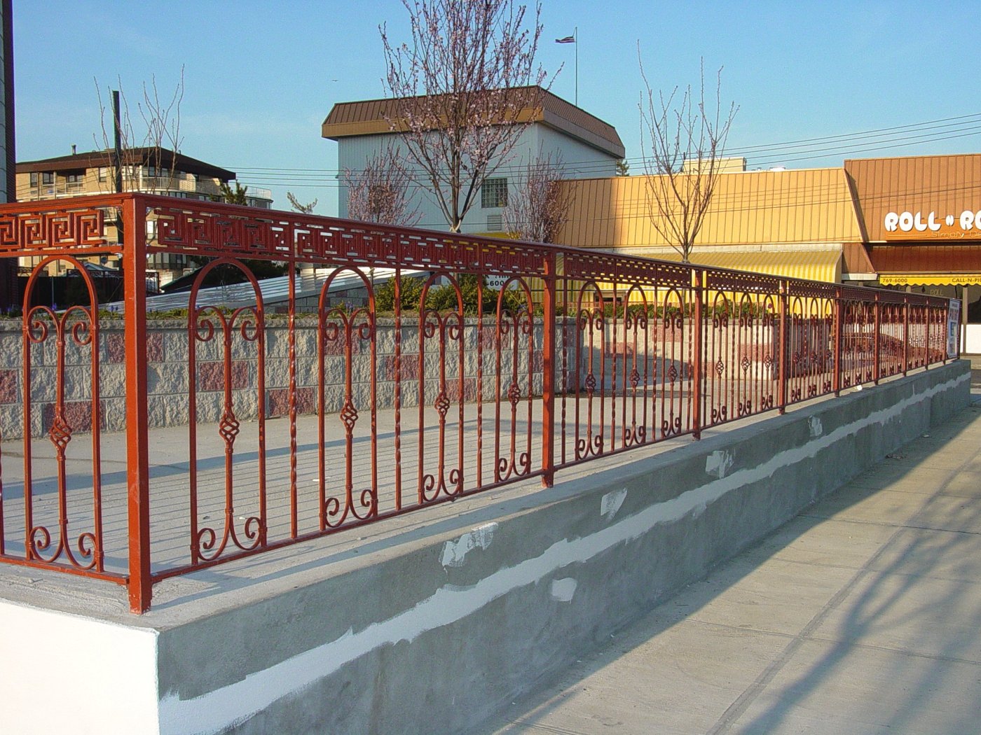 Iron picket fence FN 035