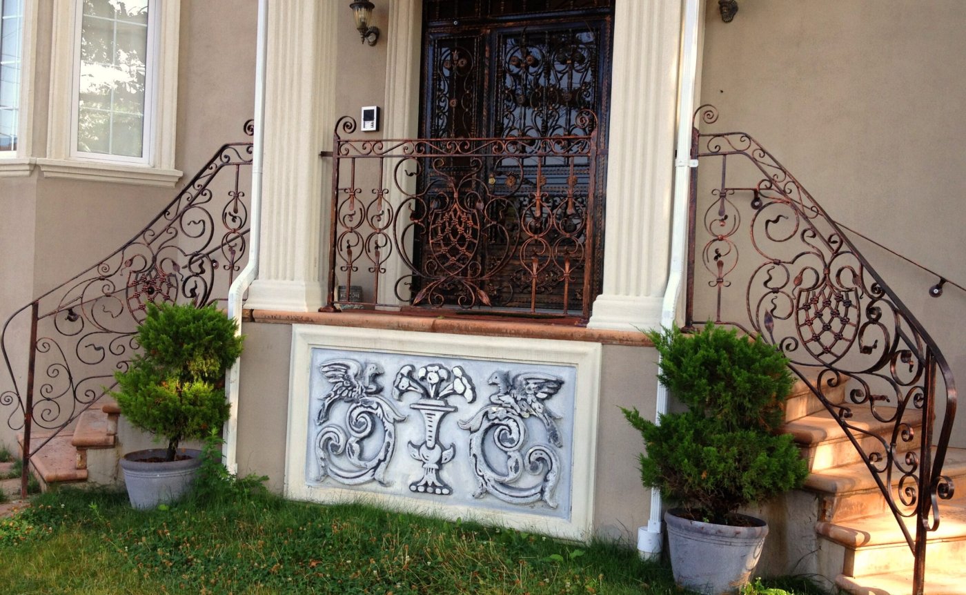 Wrought iron rail RL 002