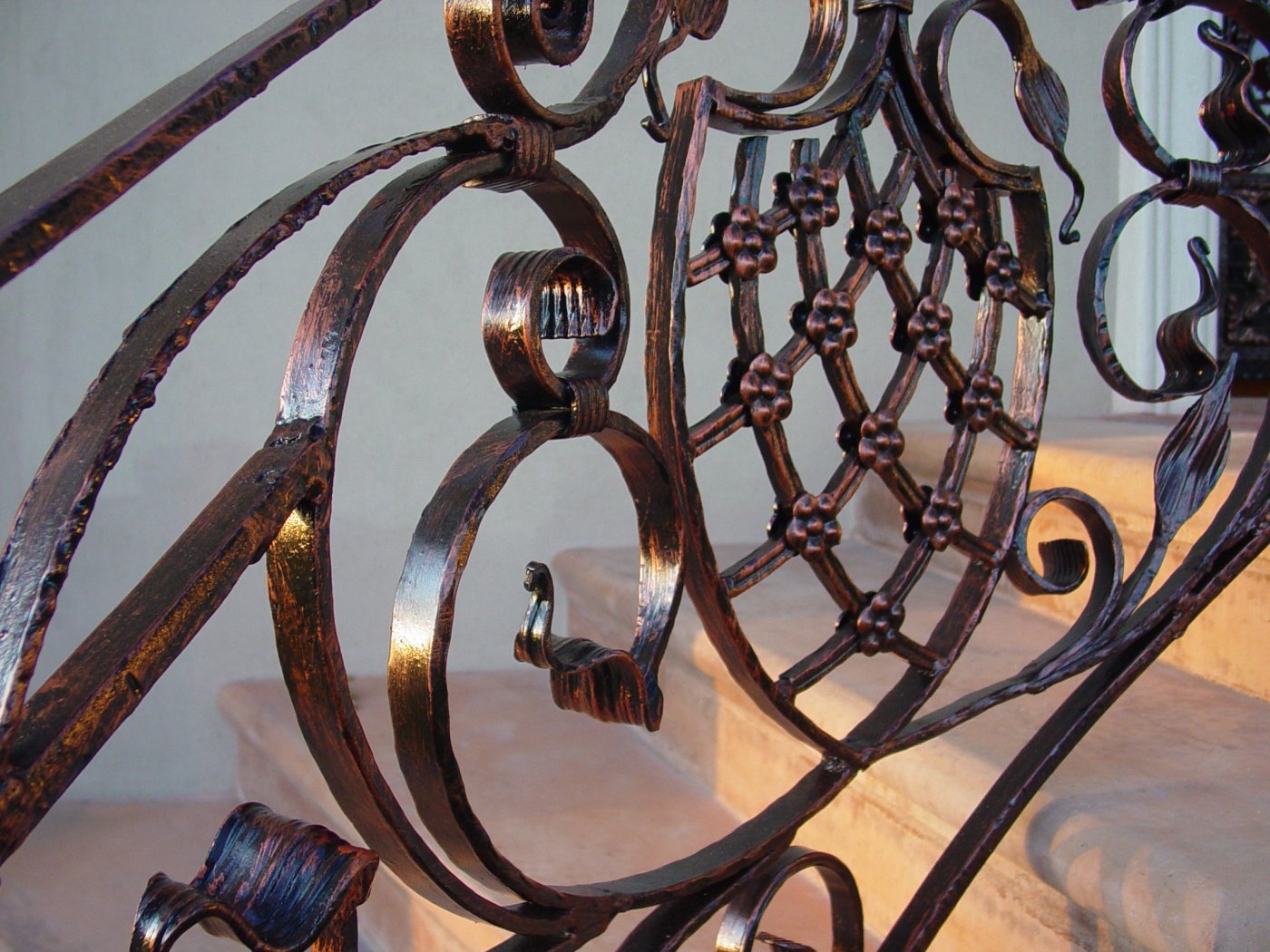 Wrought iron rail RL 008