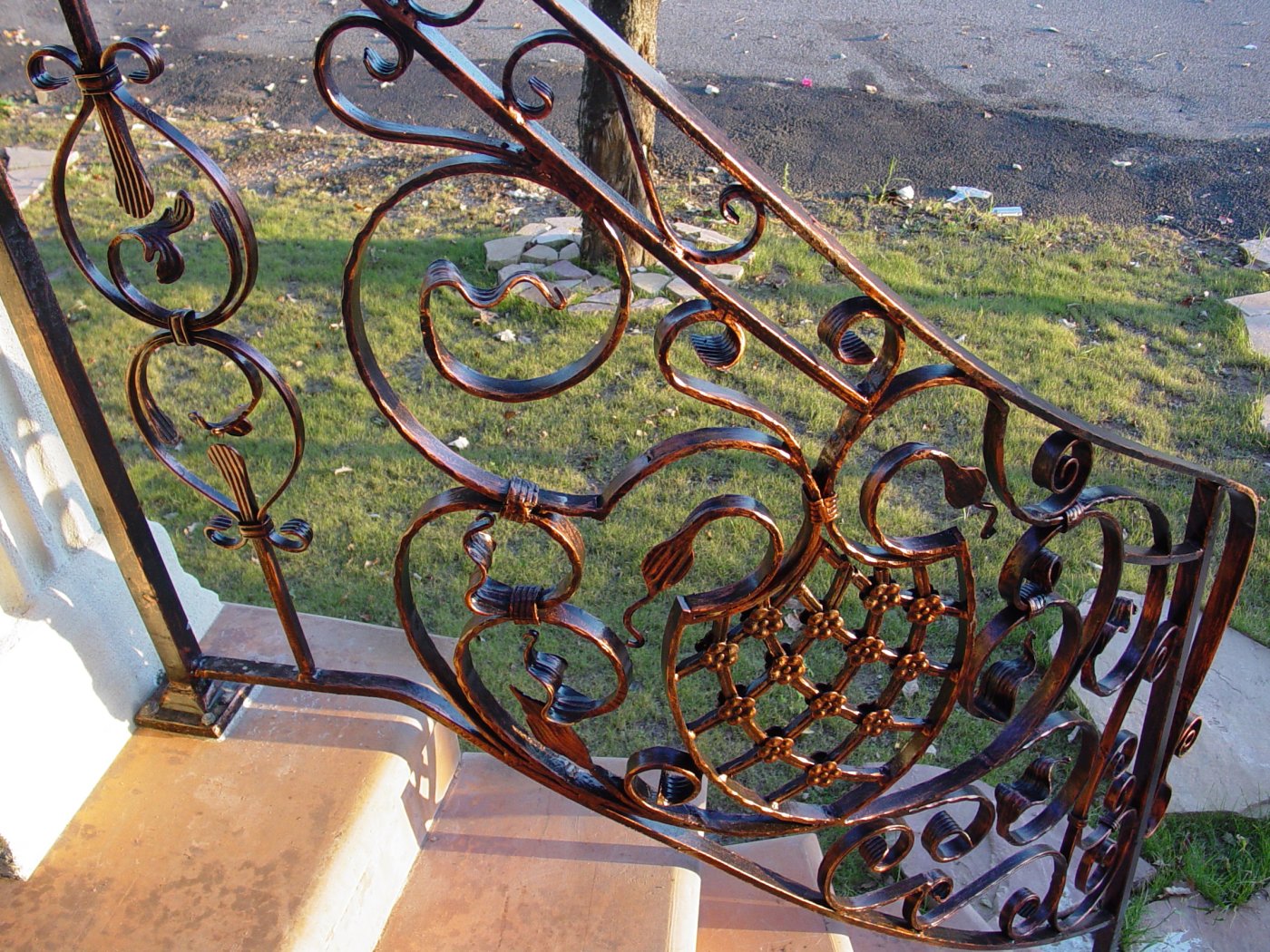 Wrought iron rail RL 009
